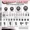 Service Caster 4'' Maroon Poly Wheel Swivel Top Plate Caster Set with 2 Posi Brakes, 4PK SCC-20S414-PPUB-MRN-2-PLB-2 - alternate 6